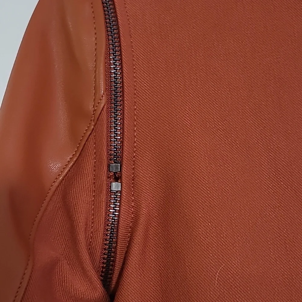 NWOT G by Giuliana copper colored cropped jacket Sz 2 or M - Picture 7 of 8